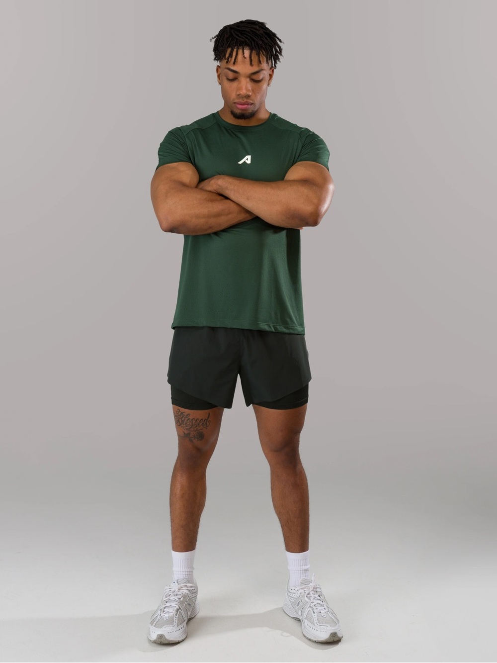 Alphalete Men's Performance T-Shirt - Dark Green